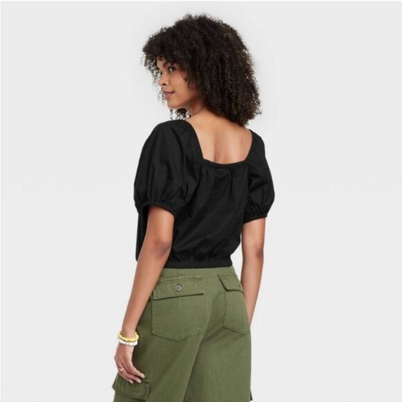 🆕🔥Puff Short Sleeve Peasant Top by Universal Thread - Picture 3 of 3